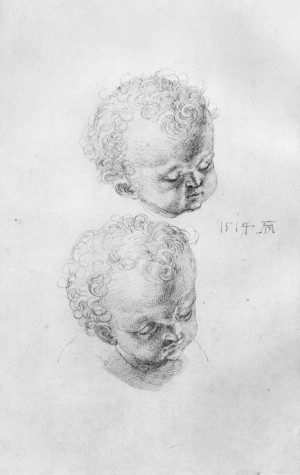 Study sheets with children heads